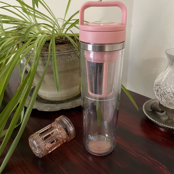 David’s Tea Pink Tritan Matcha Maker Tumbler 14oz - Picture 1 of 14